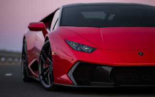 Red sports car dusk hood - its hood free wallpaper