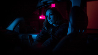 Eve ryder car dark red - synchromism free wallpaper for desktop