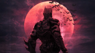 Man suit fullmoon bats glowing - bat free wallpaper