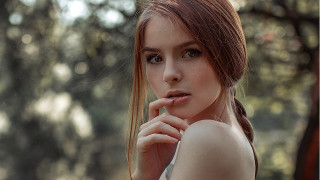 Elina karimova park bokeh braid - area free wallpaper