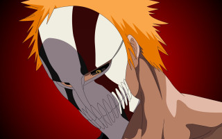 Orange hair masked portrait anime - orange hair free wallpaper