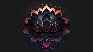 Flower pink blue center surrounded - smaller free wallpaper for desktop