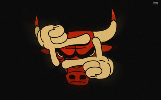 Bull horns dark red light - a bull free wallpaper