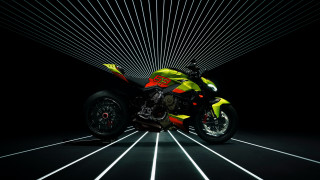 Motorcycle dark room futurism digital - white line free wallpaper for desktop
