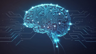 Brain circuit board aurora galaxy - cybernetic free wallpaper for desktop