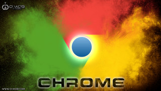Colorful background chrome blue circle - synchromism free wallpaper
