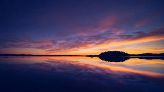 Sunset island water clouds hudson - sunrise free wallpaper