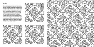 Flower leaf pattern page design - a page free wallpaper
