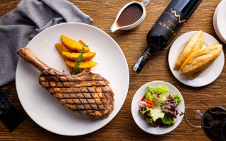 Steak fries wine glass food - coppo di marcovaldo free wallpaper for desktop