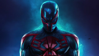 Man black suit red mask - a red mask free wallpaper