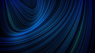 Blue curved design black background - space free wallpaper for desktop