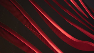 Red ribbon black wall abstract - a black wall free wallpaper for desktop
