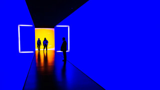 Group people blue wall yellow - clyfford still free wallpaper