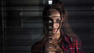 Aramenta dianthe vail woman holography - a window behind her free wallpaper for desktop