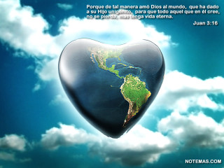 Heart shaped floating quote john - object free wallpaper for desktop