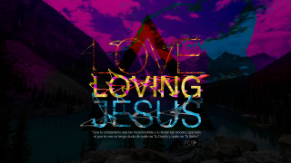 Jesus colorful poster mountain purple - a purple sky free wallpaper