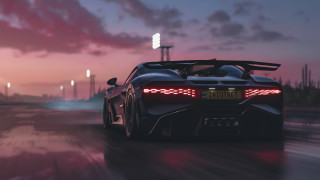 Ai mitsu car night neon - cinematic focus free wallpaper