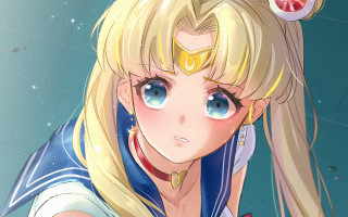 Anime blue eyes blonde hair - a blue outfit free wallpaper