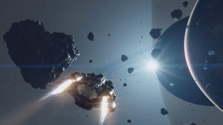 Space station spaceship sun galaxy - star citizen halo free wallpaper