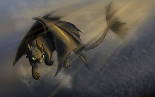 Dragon flying light shining anato - dragon art free wallpaper