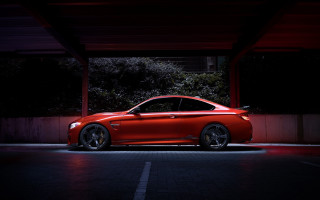 Red car parking lot night 6 - its light free wallpaper