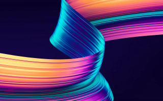 Colorful abstract curved lines dark - smooth gradient free wallpaper
