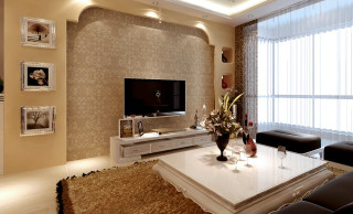 Living room large tv table 2 - an zhengwen free wallpaper