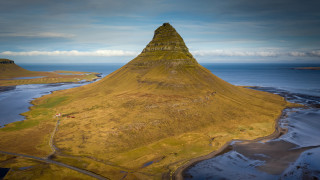 Tall mountain river lake sky - esao free wallpaper