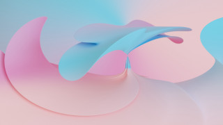 Blue pink abstract curves generative - curve free wallpaper