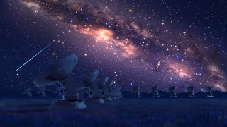 Telescope night sky stars aurora - a telescope free wallpaper for desktop