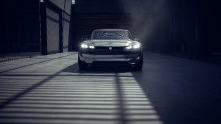 Car dark alley headlights hood - its headlight free wallpaper