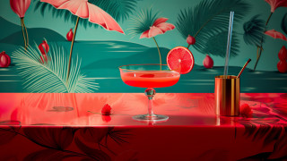 Cocktail garnish artdeco elsa bleda - modern art deco free wallpaper