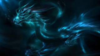 Blue dragon black background dragon - a blue dragon free wallpaper