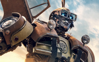 Robot camera sky clouds steampunk - les automatiste free wallpaper