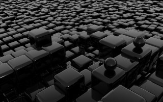 Black cubes middle illusion ambient - a large group free wallpaper