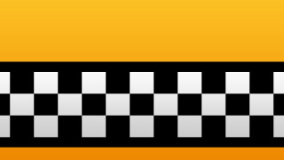 Yellow black checkered white border - pixel art free wallpaper for desktop