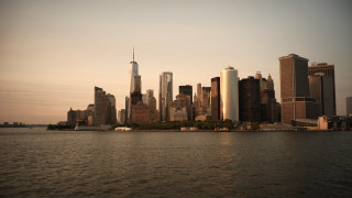 Cityscape boat sunset bridge castle - ashcan school free wallpaper for desktop