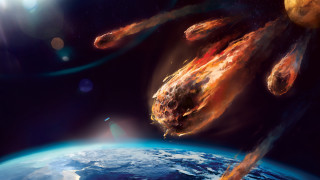 Fireballs earth space sun blue - zabrocki free wallpaper