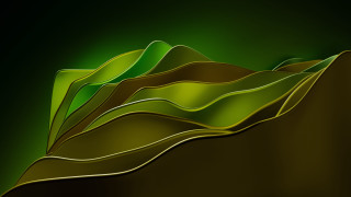 Green mountain abstract wavy environmental - eyvind earle free wallpaper