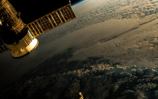 Satellite earth clouds space shuttle - space shuttle free wallpaper