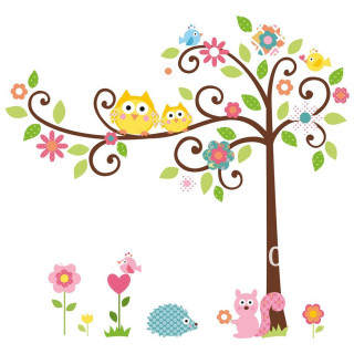 Tree owls bird nature wildlife - free spring wallpaper for tablet