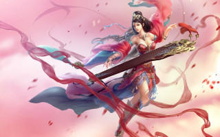 Woman sword costume fantasy league - chen chun free wallpaper for desktop