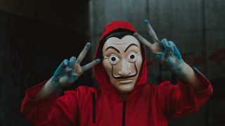 Mask hands face paint blue - angular free wallpaper for desktop