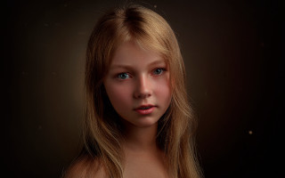 Young girl blonde hair blue - a young girl free wallpaper for desktop