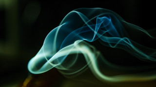 Blurry blue green smoke abstract - a blurry photo free wallpaper