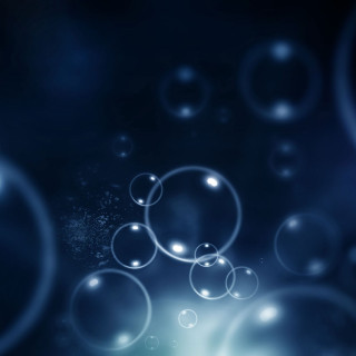 Blue background bubbles blurry light - microscopic free wallpaper for tablet