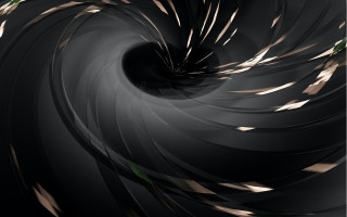 Spiral black white green stripe - generative free wallpaper for desktop