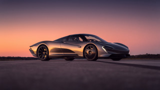 Silver sports car sunset pink 2 - unreal engine 5 free wallpaper