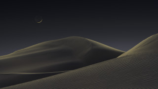 Desert moon hills night stars - a few hill free wallpaper