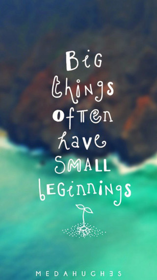 Big things small beginnings minimalism - microscopic free wallpaper for mobile